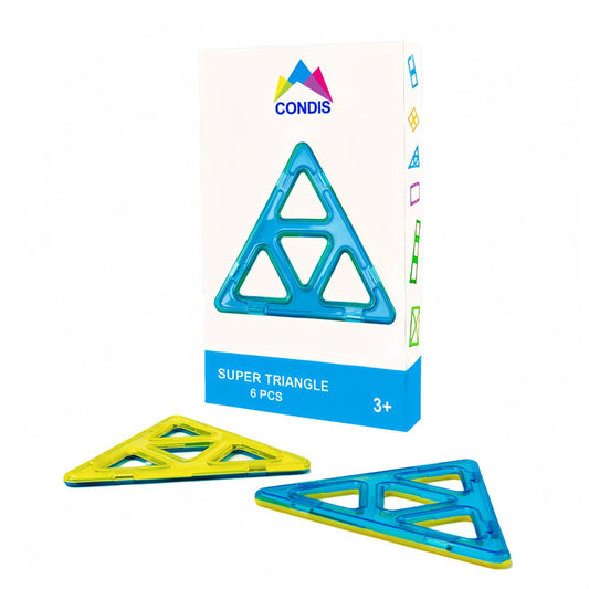Condis Magnetische Bausteine Erweiterungsset Superdreieck 6 Stück - Condistoys