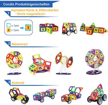 Load image into Gallery viewer, Condis 160Pcs Magnetic Building Blocks Set - Condistoys
